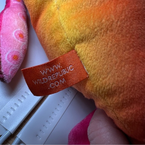 WILD REPUBLIC Giant Squid Large 30” PLUSH Realistic Stuffed Marine Orange Pink - Picture 3 of 6